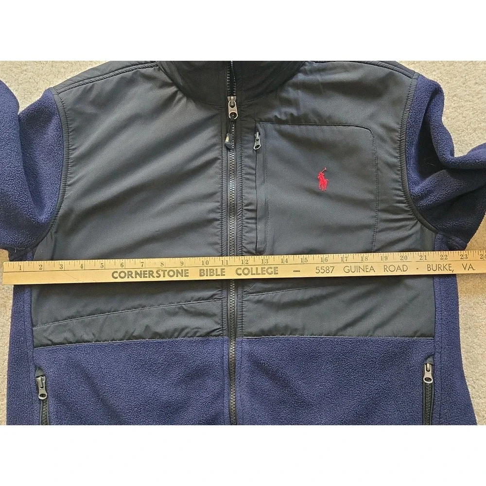 Vintage Polo Ralph Lauren Polartec Fleece Jacket Men Size Large Denali Black